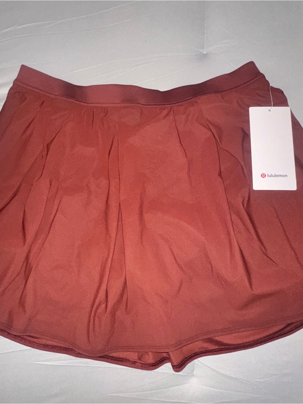 Lululemon Angled-Pleat High-Rise
Tennis Skirt Skort - Burgundy Maroon - NWT XL